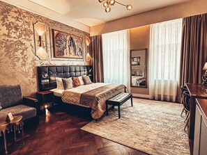 Deluxe Double or Twin Room, 1 Bedroom, Kitchenette | 1 bedroom, premium bedding, down duvets, minibar - Alfons Boutique Hotel (Prague)