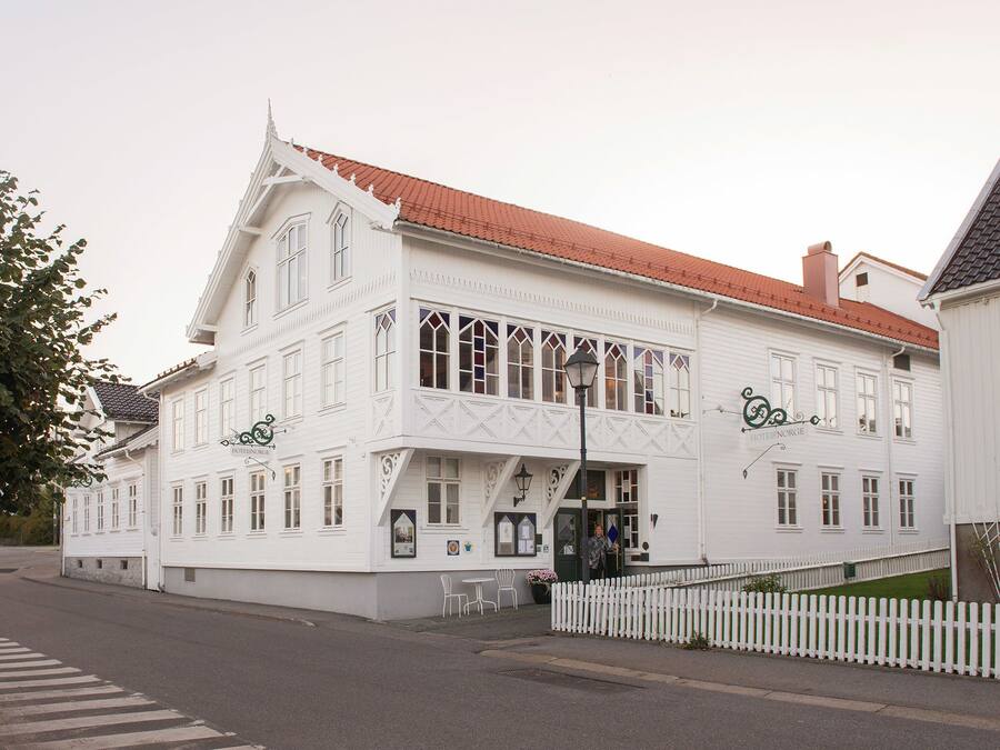 Majoituspaikan julkisivu