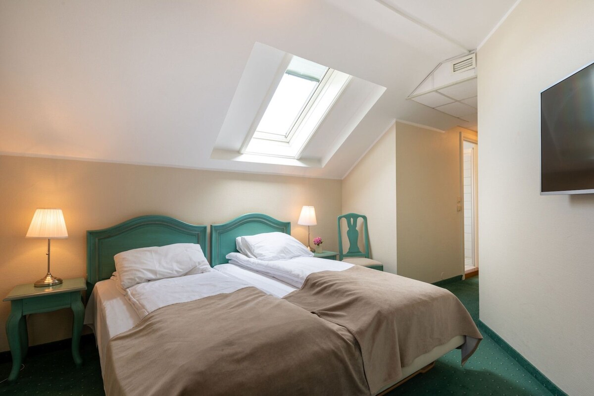 Pillowtop beds, soundproofing, iron/ironing board (on request)