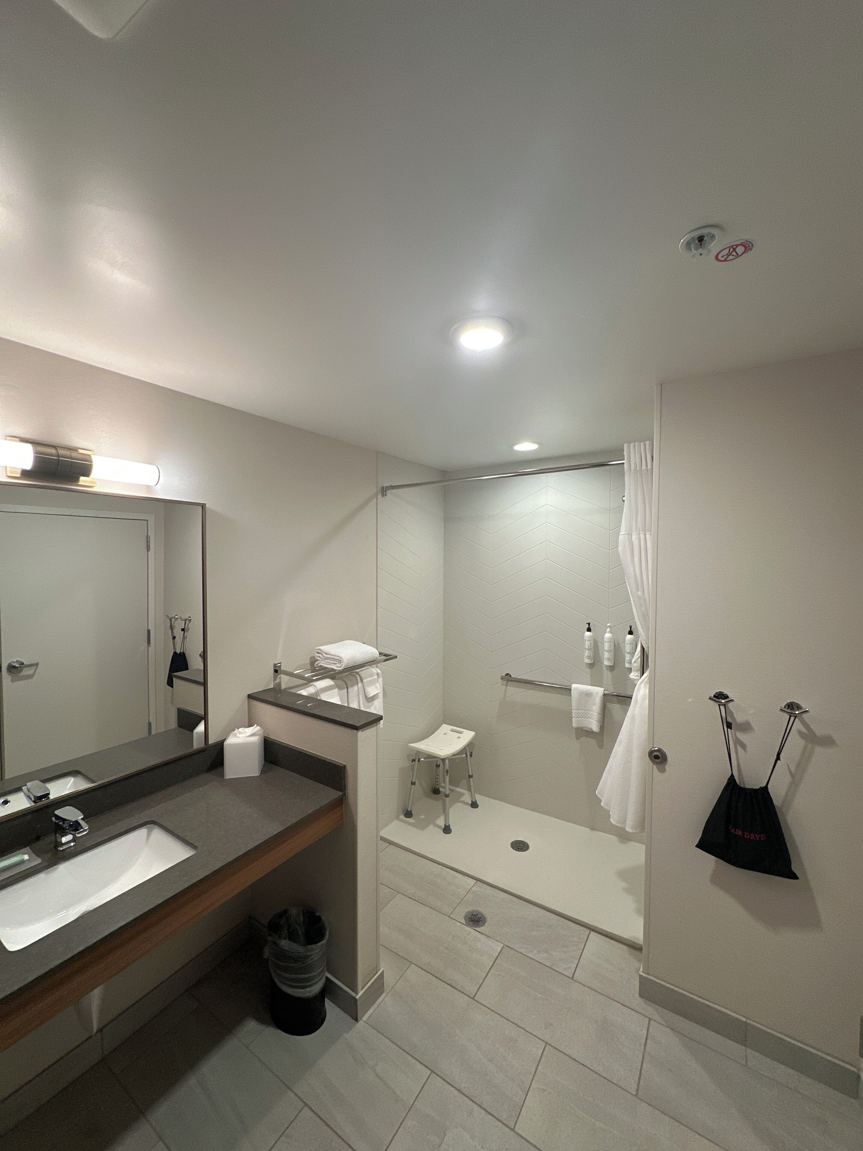 room, 1 king bed (mobility/hearing accessible, tub) | bathroom | free toiletries, hair dryer, towels, soap