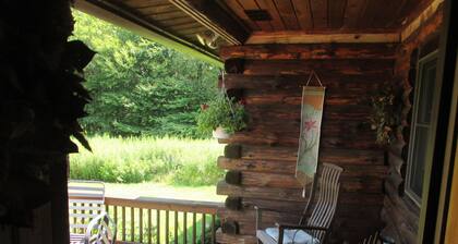 Quiet Country Log Home on three ponds. All we overlook is the scenery..