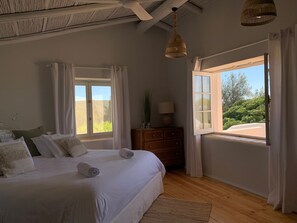 Luxury Double Room, Ocean View | Egyptian cotton sheets, premium bedding, memory-foam beds, in-room safe