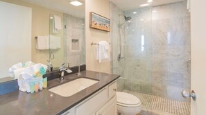 Combined shower/bathtub, hair dryer, towels - Summer House 606A | Gorgeous Beach front condo! Experience the newly transformed Summer House! (Orange Beach)