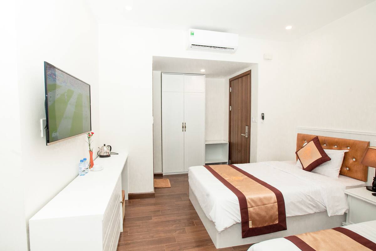 Minibar, desk, blackout curtains, soundproofing