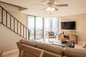 Smart TV, DVD player, books, video library