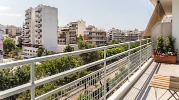 Apartamento luxo, 4 quartos, terraço, vista para a cidade | Sacada