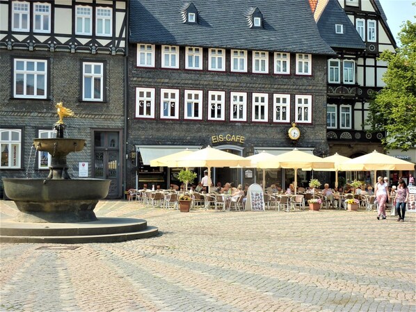 Blick von der Unterkunft