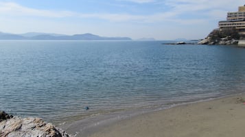 On the beach