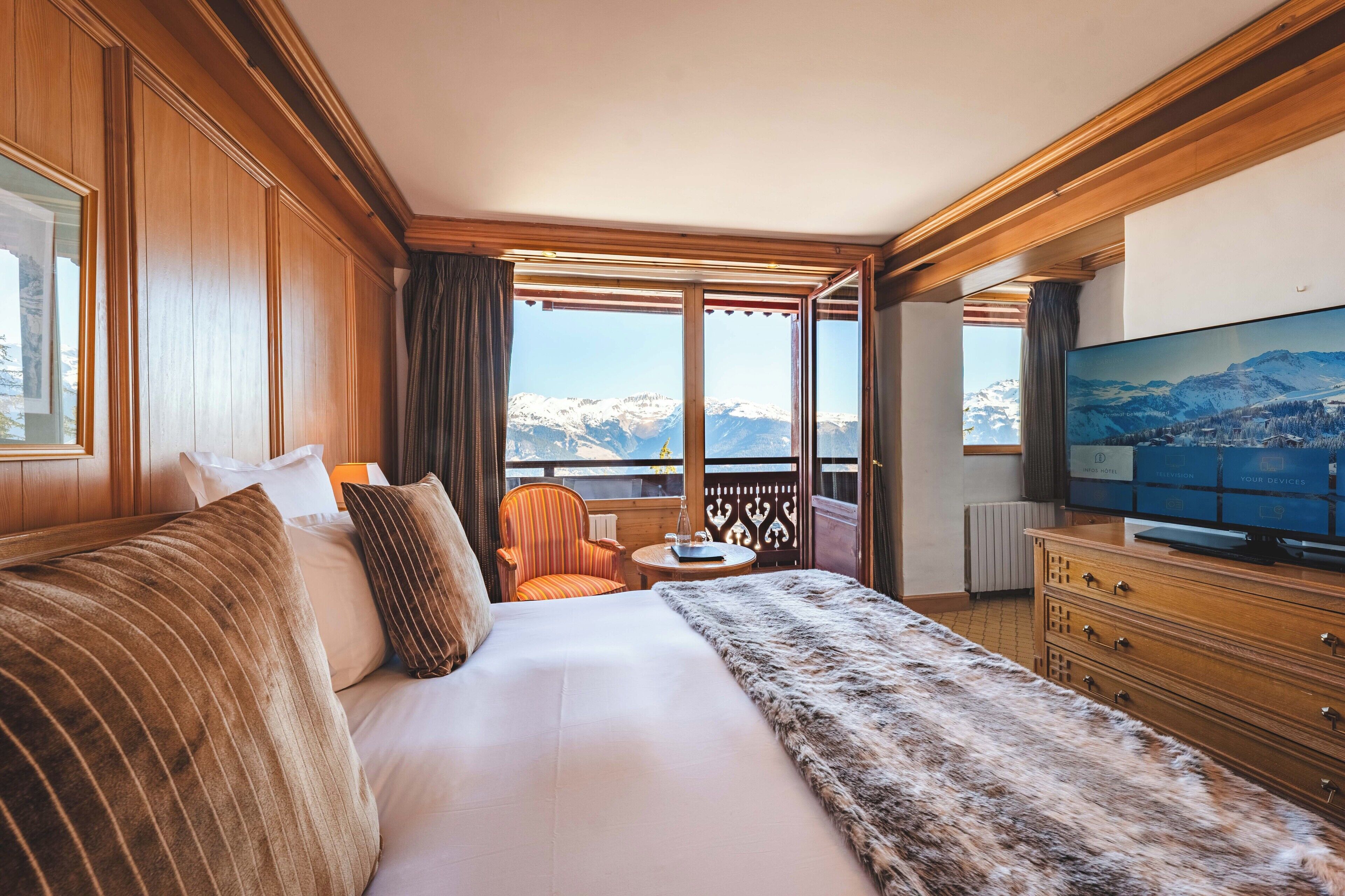 superior room village view | in-room safe, desk, blackout curtains, soundproofing