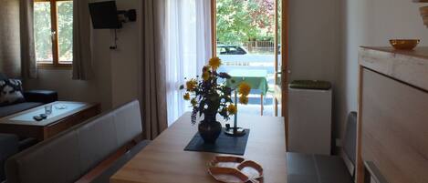 Comfort House, 1 Double Bed with Sofa bed, Non Smoking | Living area | Flat-screen TV