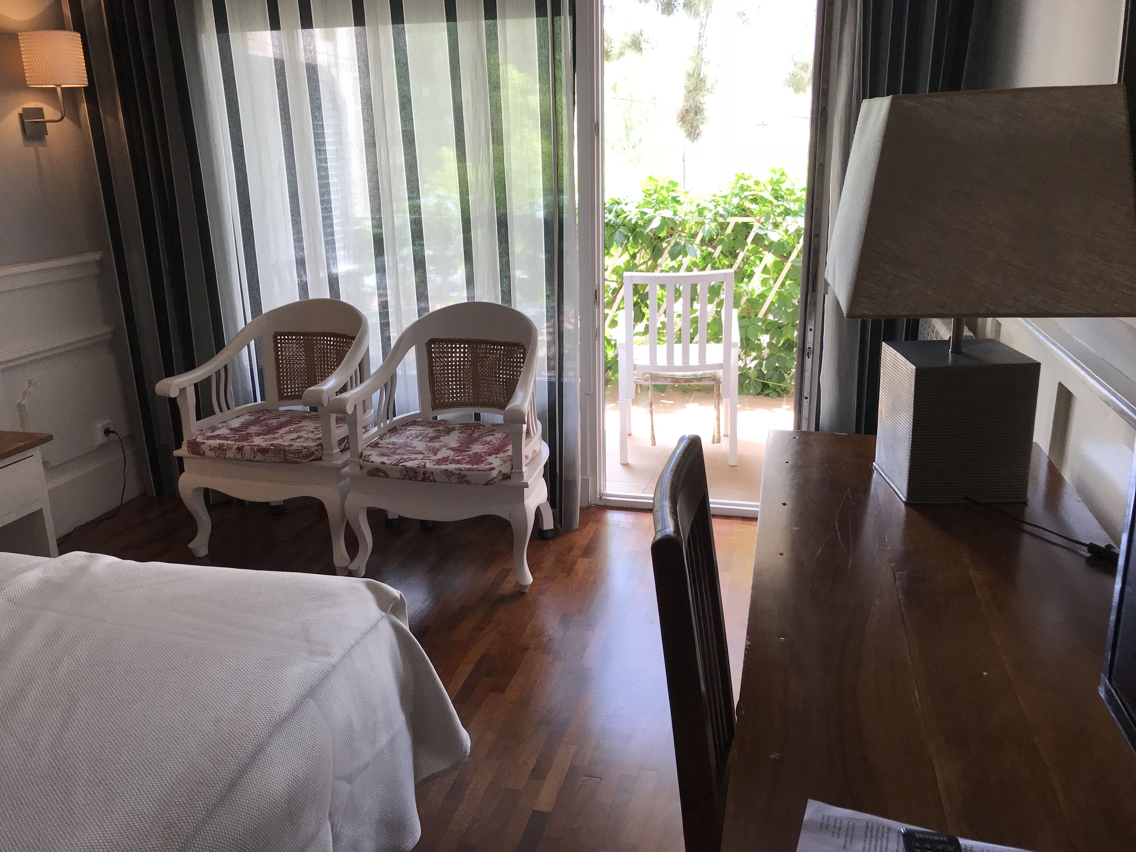 double or twin room, terrace, garden view | 1 bedroom, in-room safe, individually furnished, desk