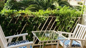 Double or Twin Room, Terrace, Garden View | View from room