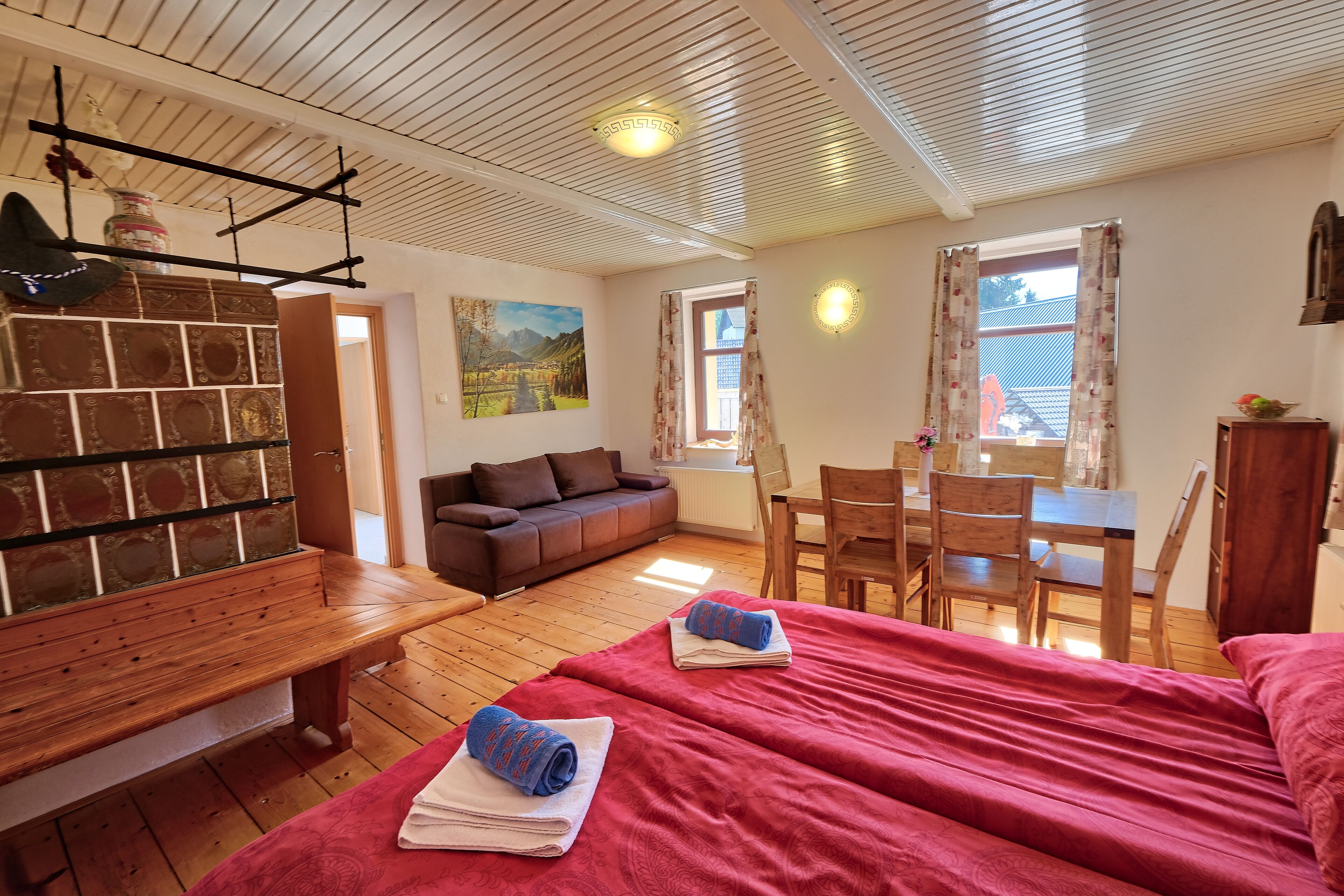 Traditional House, 1 Bedroom, Mountainside | Living area | LCD TV