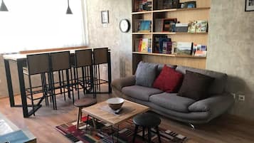 Sittområde i lobbyn