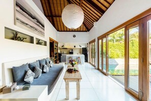 Smart TV, video game console, DVD player, toys - 2 Bedroom Villa in Seminyak Bali with private pool and enclosed Living Room. (Seminyak)