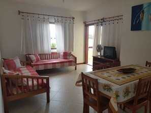 Apartment, 2 Bedrooms | Living area | TV - Residencial Primavera (Porto Seguro)