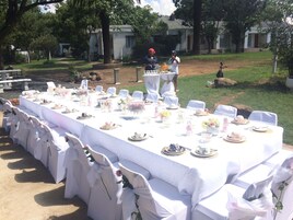 Área externa para banquete