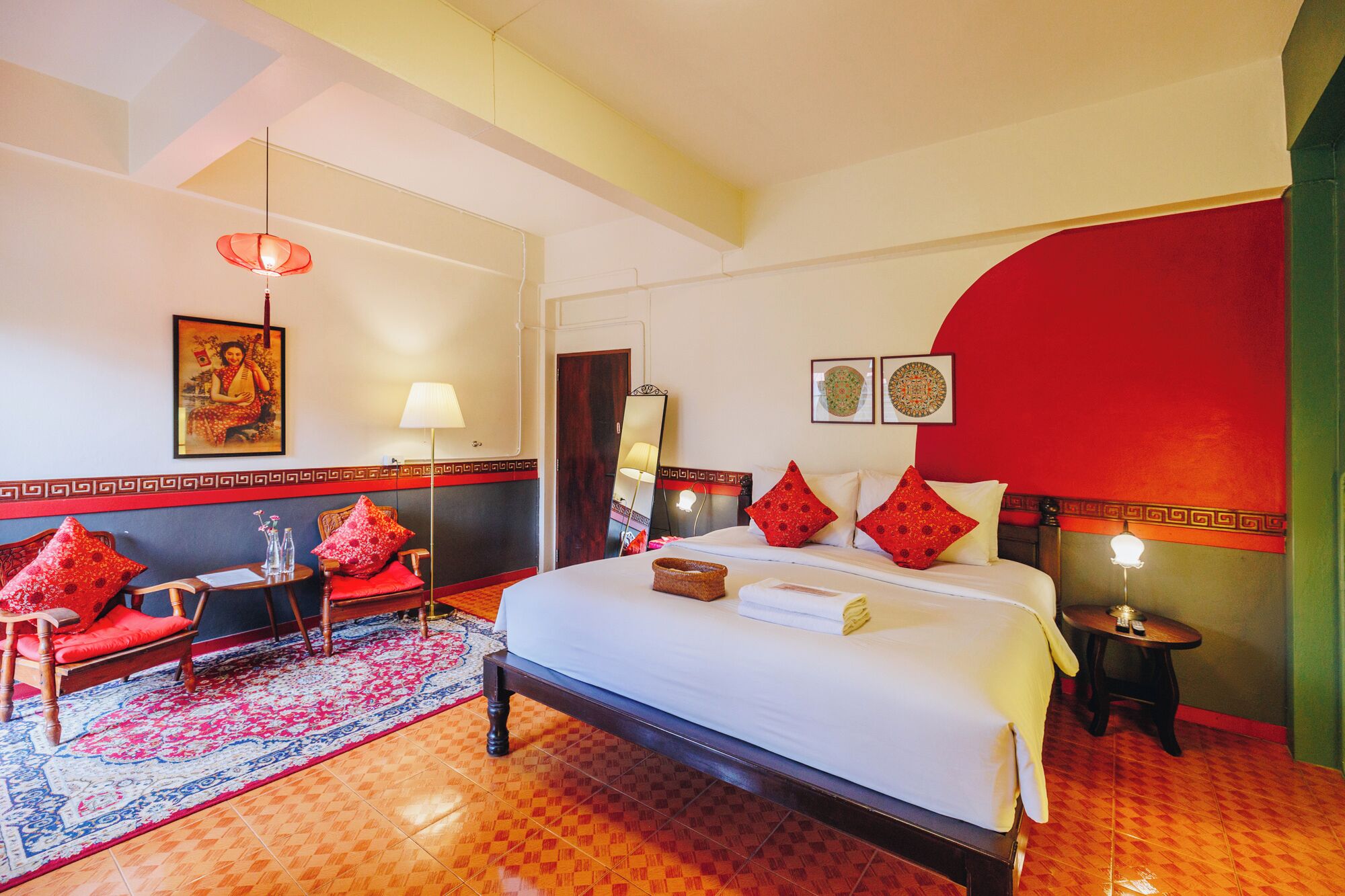 King Room | Wi-Fi ฟรี, ผ้าปูที่นอน