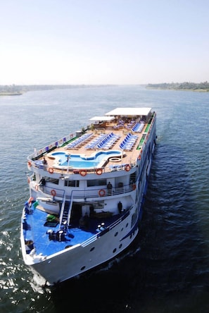 Aerial view - MS Semiramis II Nile Cruise, from Luxor or Aswan (Luxor)