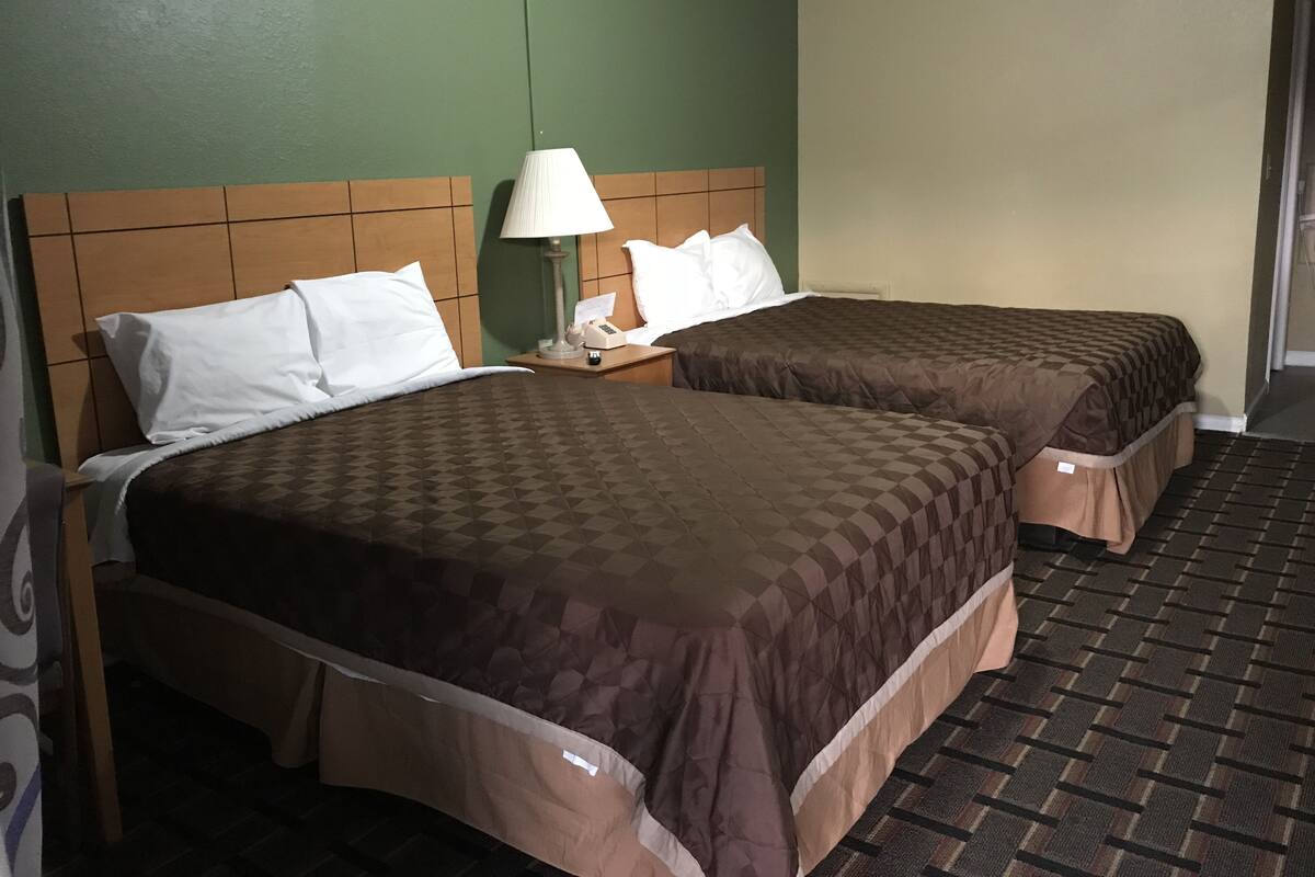 Room, 2 Double Beds | Desk, rollaway beds, free WiFi, bed sheets