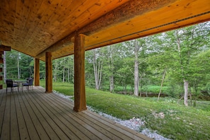 Enjoy beautiful views of the Pine River from your private deck.