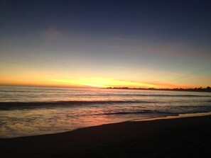 Beach nearby, sun-loungers