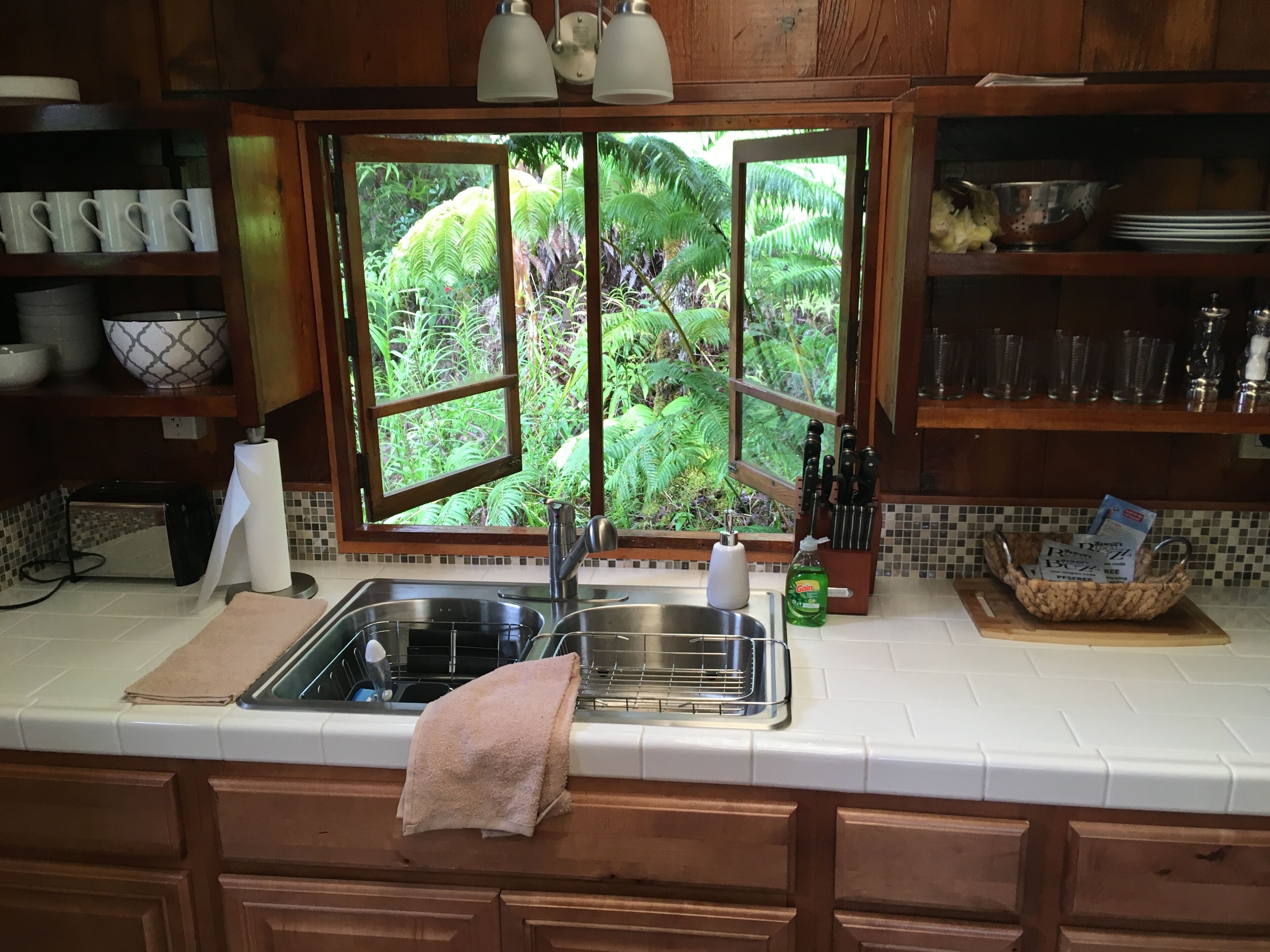 Hawaiian Tree House Cabin - A/C and 15 Minutes to Volcano National Park