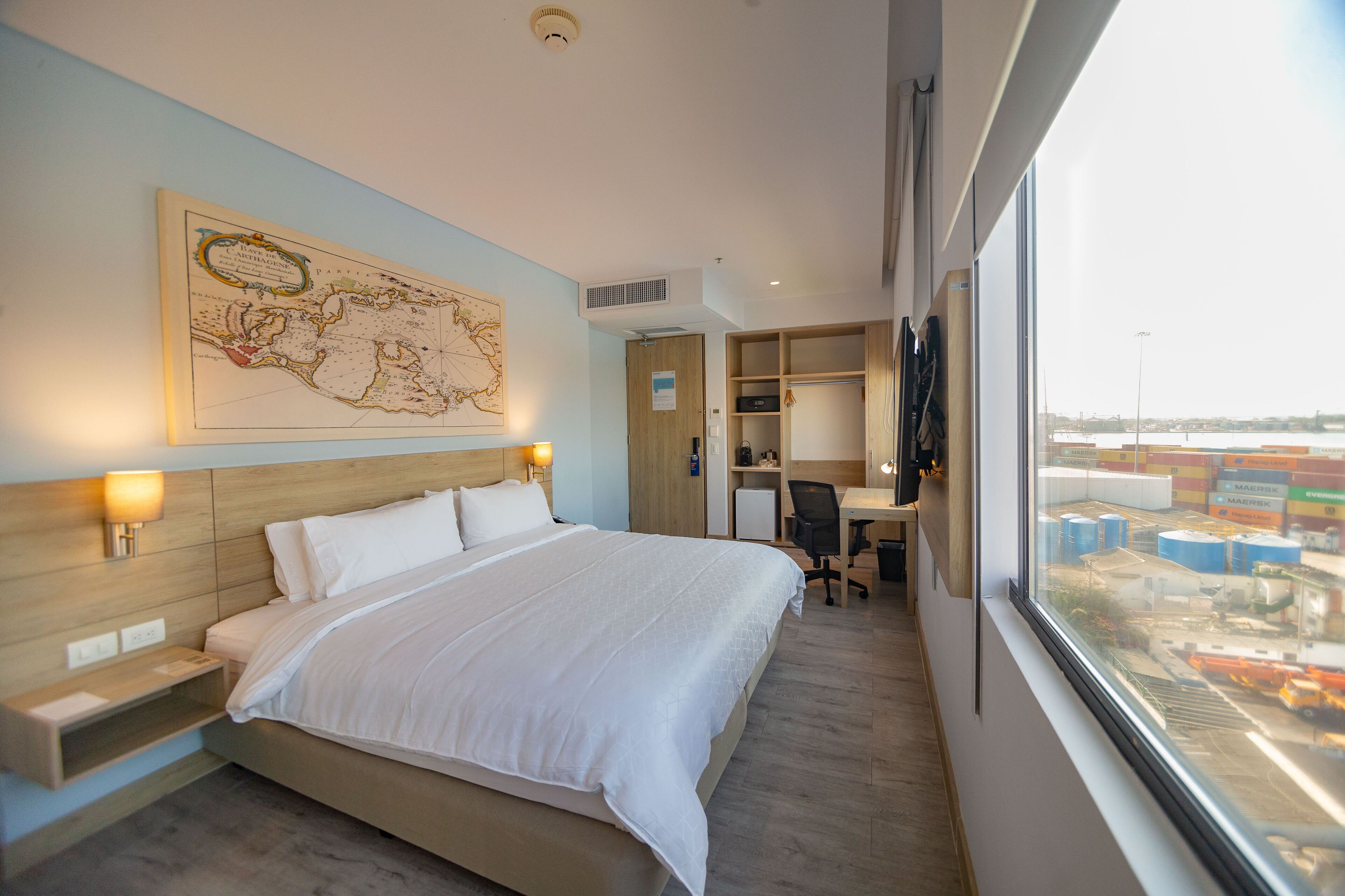Premium bedding, down comforters, pillowtop beds, in-room safe