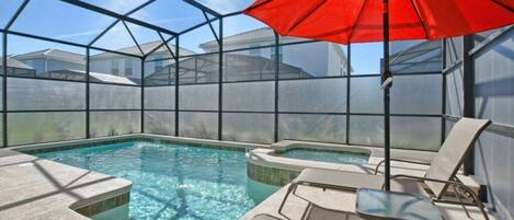 A heated pool