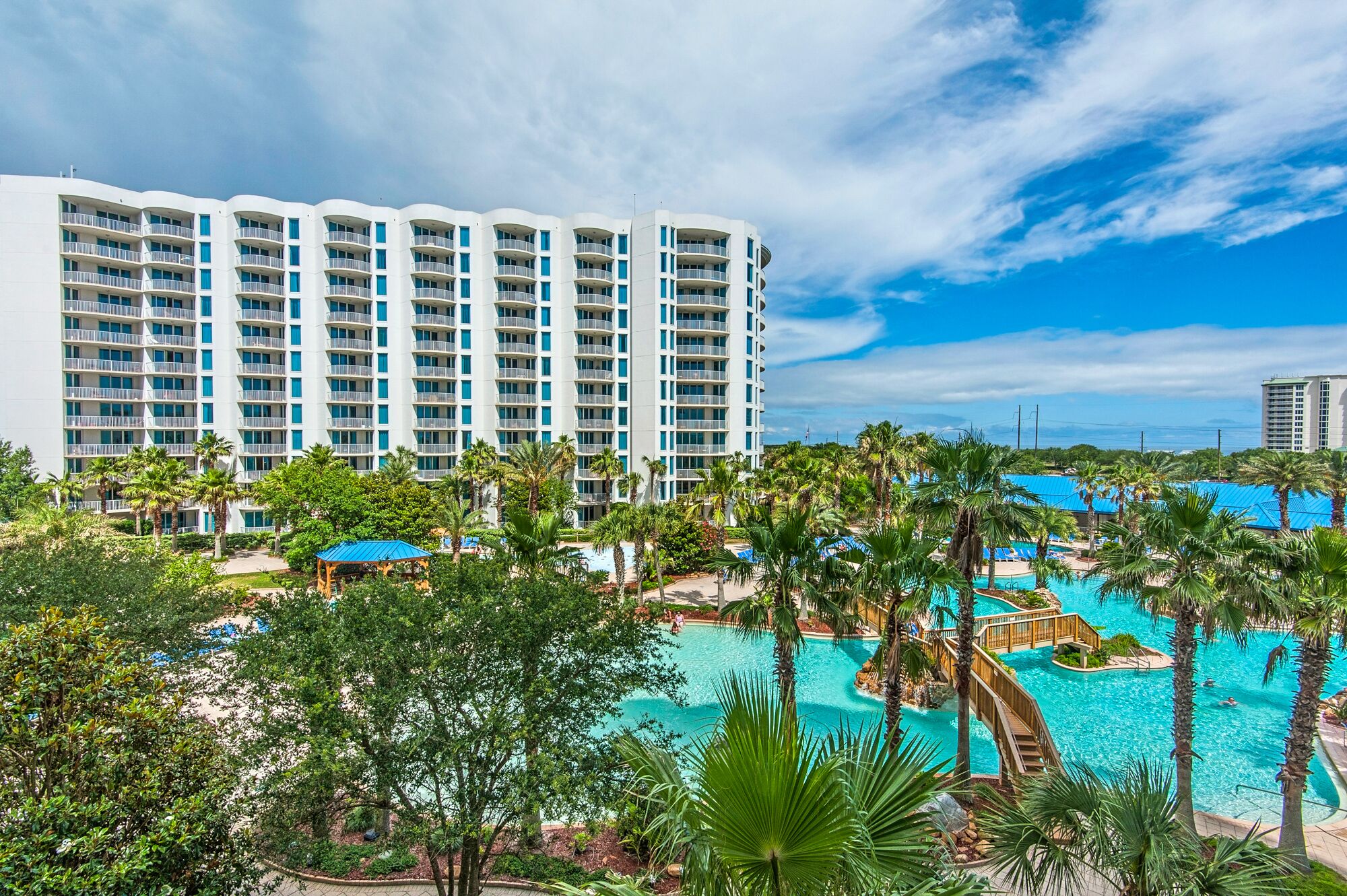 We❤️Snowbirds-HUGE Lagoon Pool-Balcony-Playground-Palms Resort 2413 Jr 2BR
