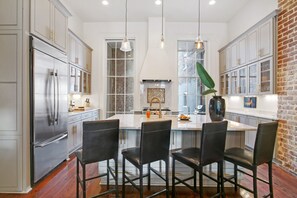Fridge, microwave, oven, stovetop - Incredible restoration of 5 BR mansion on Magazine (New Orleans)