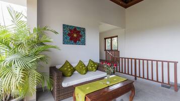 Luxury Villa, 2 Bedrooms, Private Pool | Living room | LCD TV