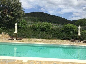 Pool - Wonderful private villa with A/C, pool, WIFI, TV, patio and panoramic view, close to Siena (Villa A Sesta)