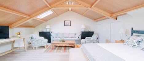 1 dormitorio, ropa de cama de alta calidad, cortinas opacas