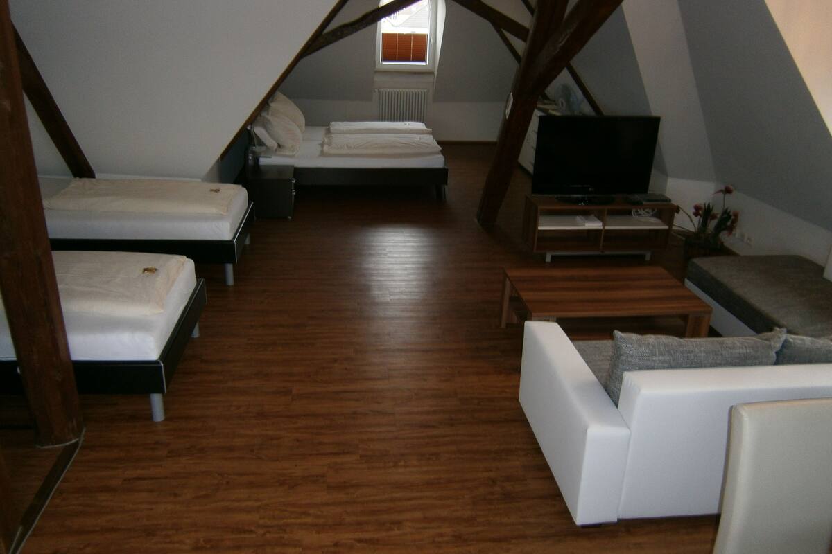 loft, non smoking, refrigerator & microwave | living area | flat-screen tv