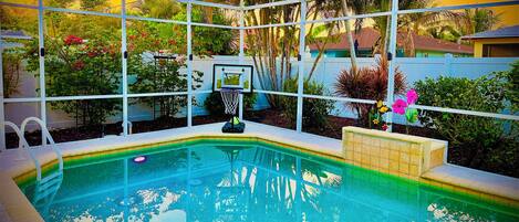 A heated pool