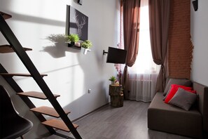 Design Apartment, 1 Bedroom (3) | 1 bedroom, premium bedding, blackout drapes, soundproofing - Apartment at the Red Bridge (St. Petersburg)