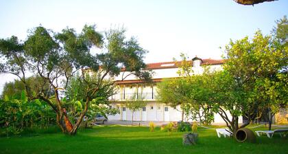 14 Aparts 150m. from the Sea & 6000 sq.m2 Garden–(36 to 42 pers, whole building)