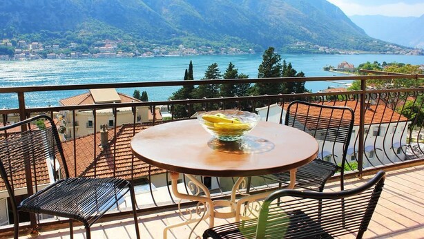 Blick vom Balkon