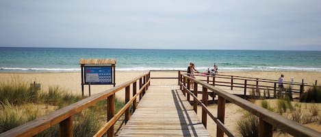 Vlak bij het strand