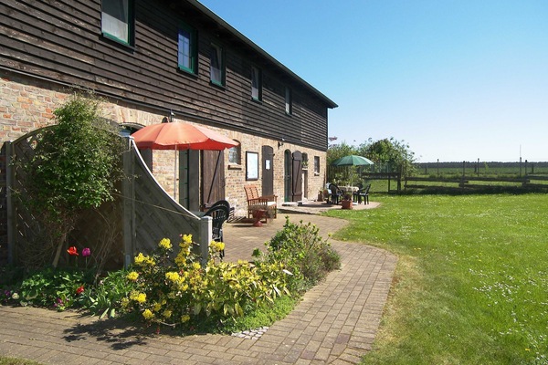 Außenansicht vor den Ferienwohnungen