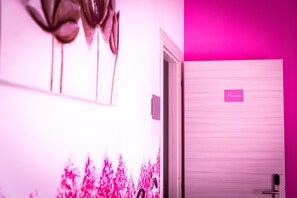 Triple Room (Fucsia) | Premium bedding, in-room safe, desk, blackout drapes