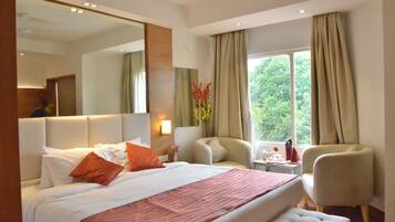 Minibar, in-room safe, desk, blackout curtains