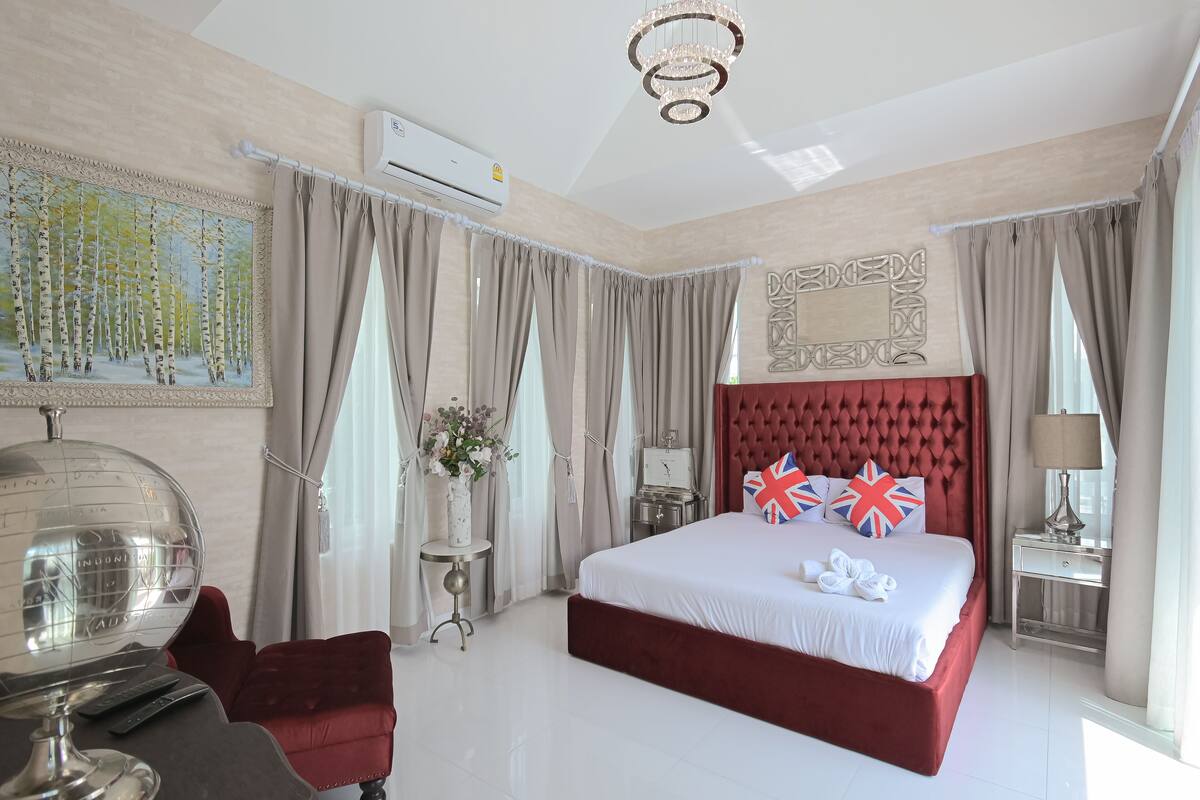 3 Schlafzimmer, Schreibtisch, Verdunkelungsvorhänge