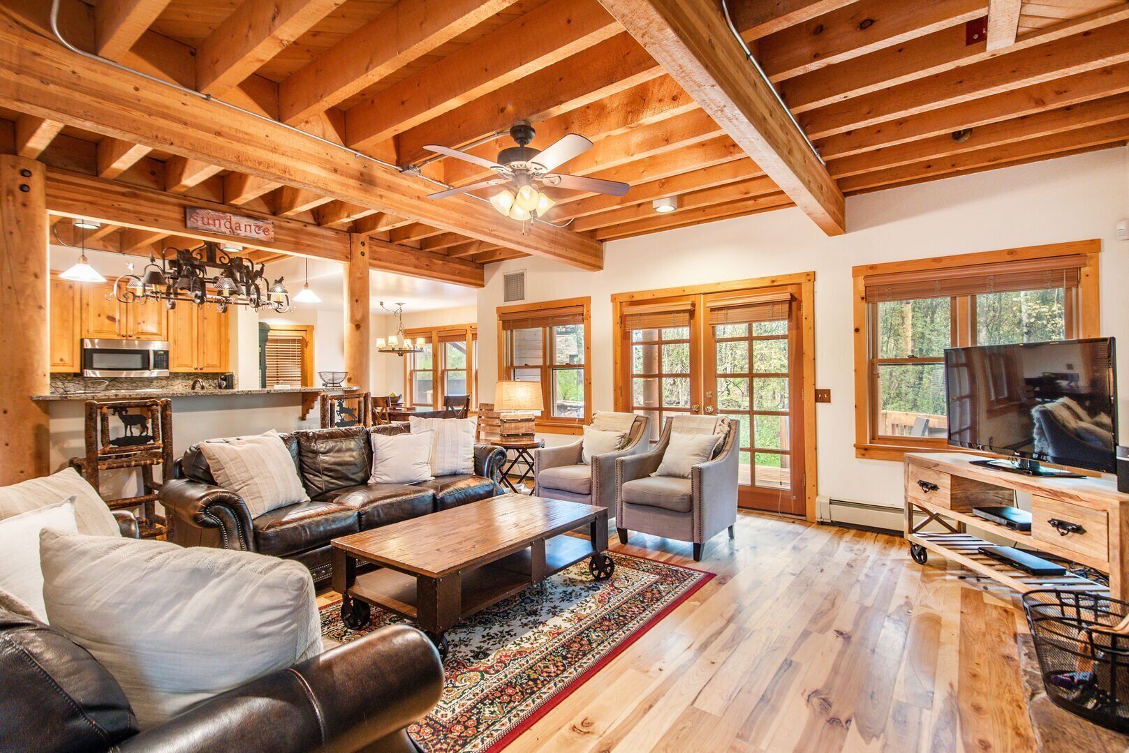 TV, fireplace, DVD player, table football