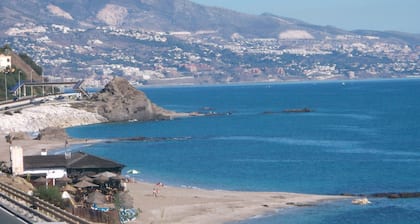 Apartment am Strand mit Meerblick an der Costa del Sol