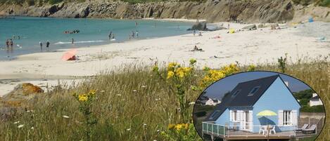 على الشاطئ، كراسي للتشمس