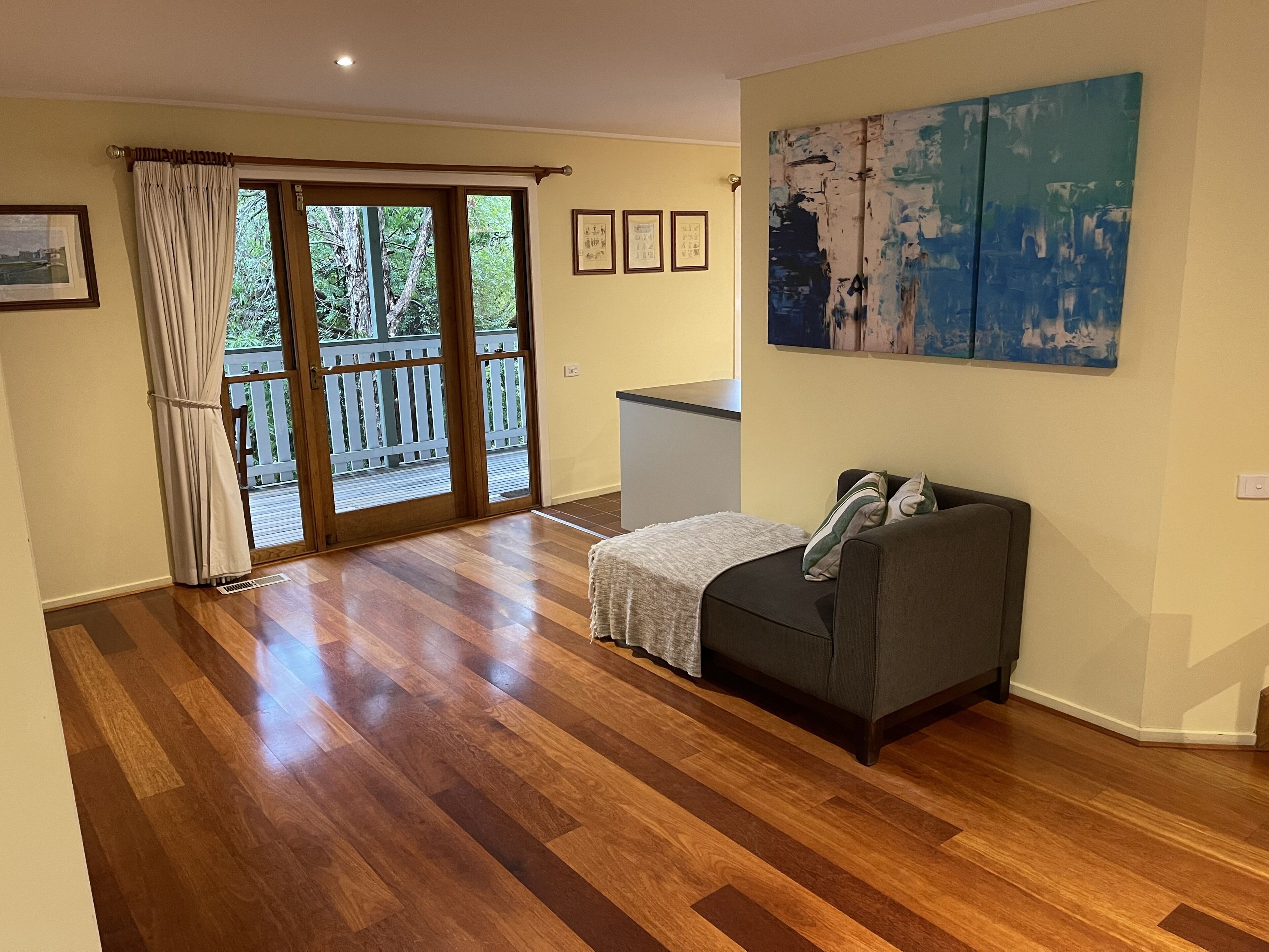 Smart TV, DVD player, books, video library