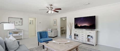 TV, DVD player, offices
