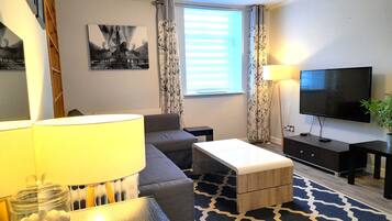 Smart TV, Netflix, DVD player, streaming services